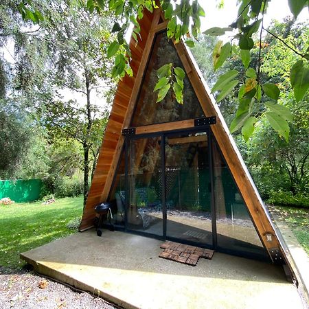 Cabanas Alpina, Romantica Y Acogedora A 10 Minutos Del Centro Tepoztlán Esterno foto